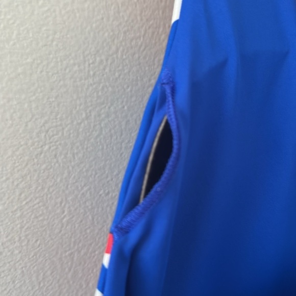 adidas x FARM Rio NWT Medium-Support Bra 
Blue Sz 4X Activewear Colorful Sporty - Picture 10 of 14